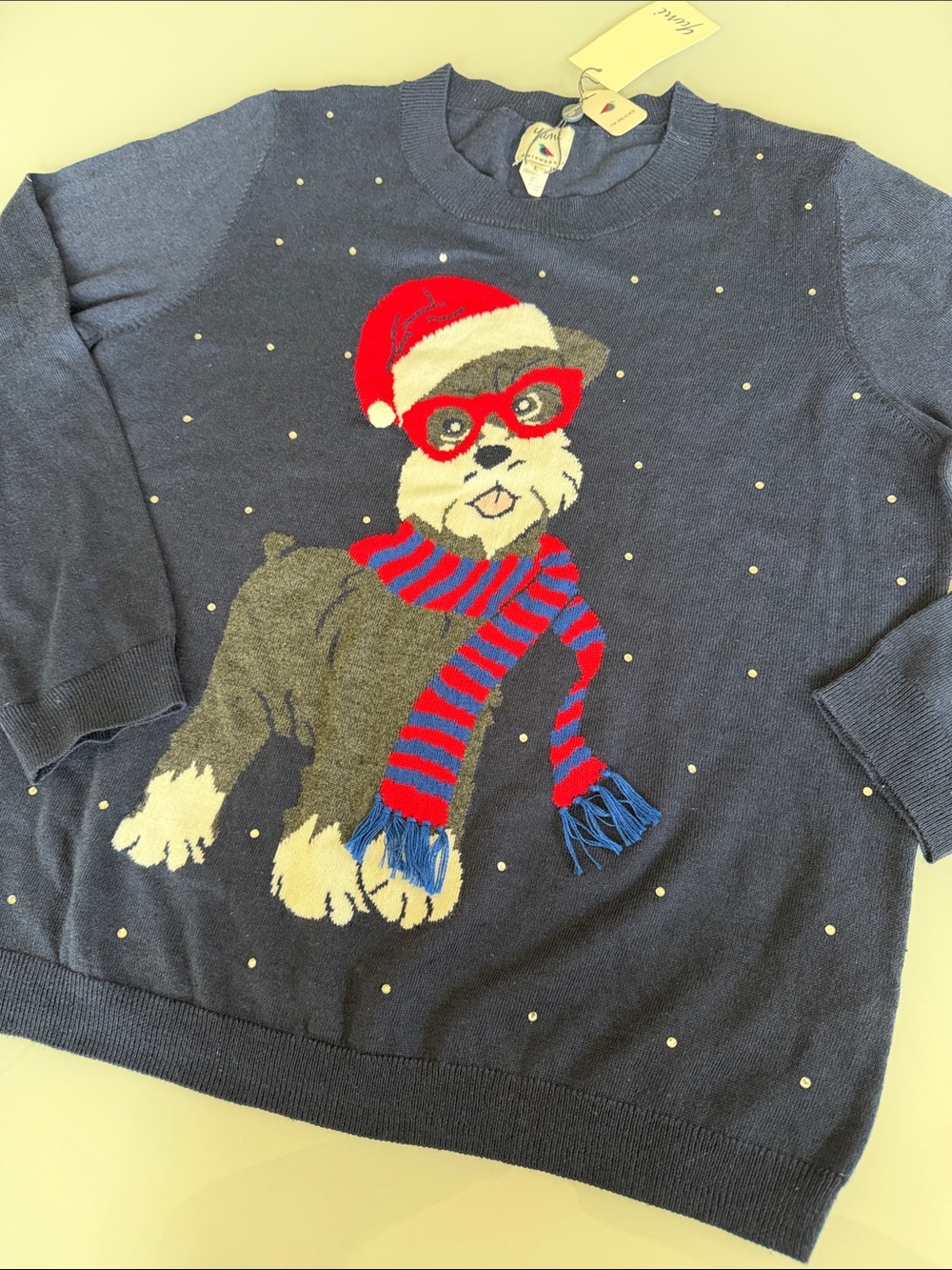 Yumi Holiday Dog Sweater - size L